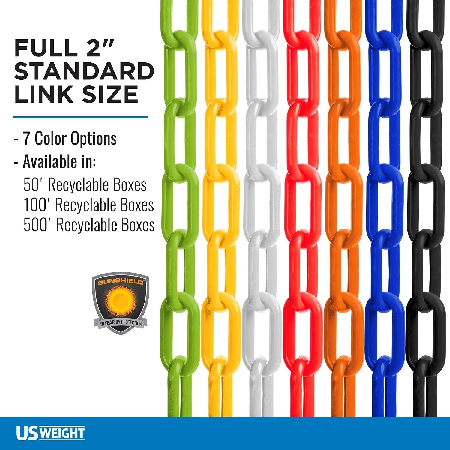 Durable Safety Chain for Visual Barriers - Red