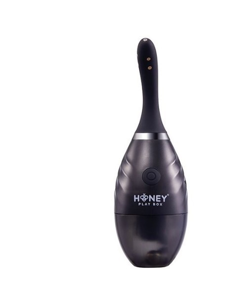 Ultimate Rechargeable Automatic Silicone Anal Douche Cleansing System Black