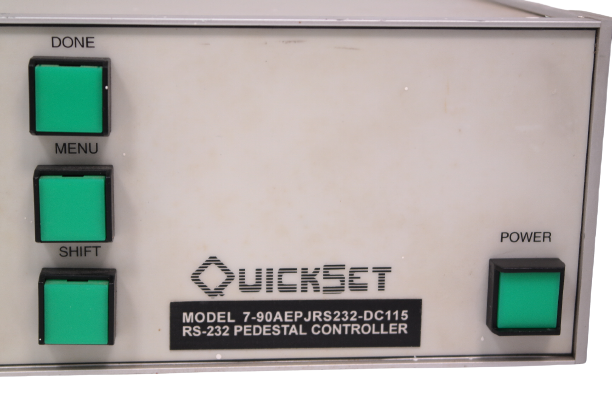 MOOG QUICKSET RS-232 Pedestal Controller Model 7-90AEPJRS232-DC115