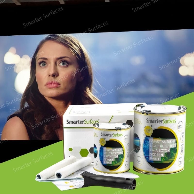 Ambient Light Rejecting Projector Screen Paint ALR 4K 8K Grey Wall Coating