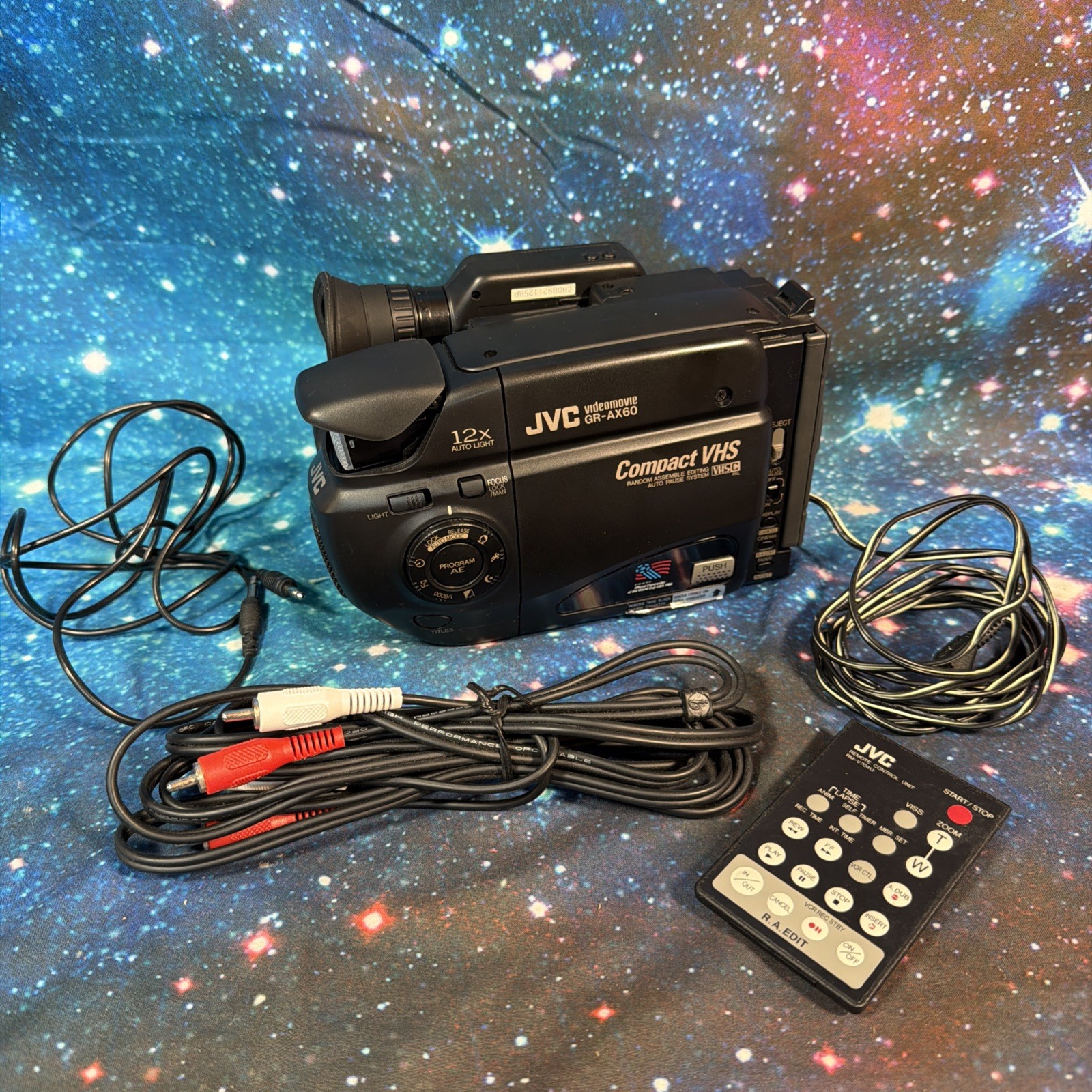 JVC Compact VHS GR-AX35 Videomovie Camera Untested Spares Or Repair