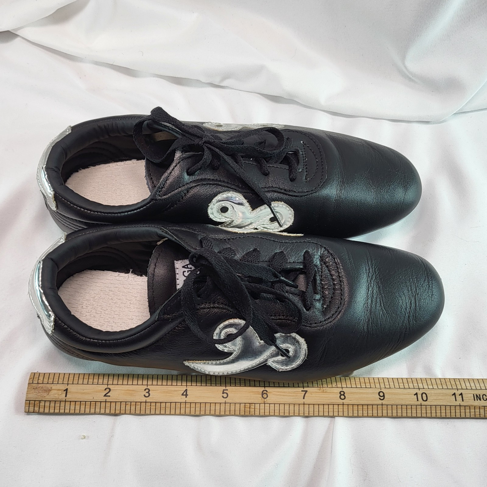 Budo Saga Black w Silver Kung Fu Lightweight Sneakers Shoes US Size 9 EU Size 40
