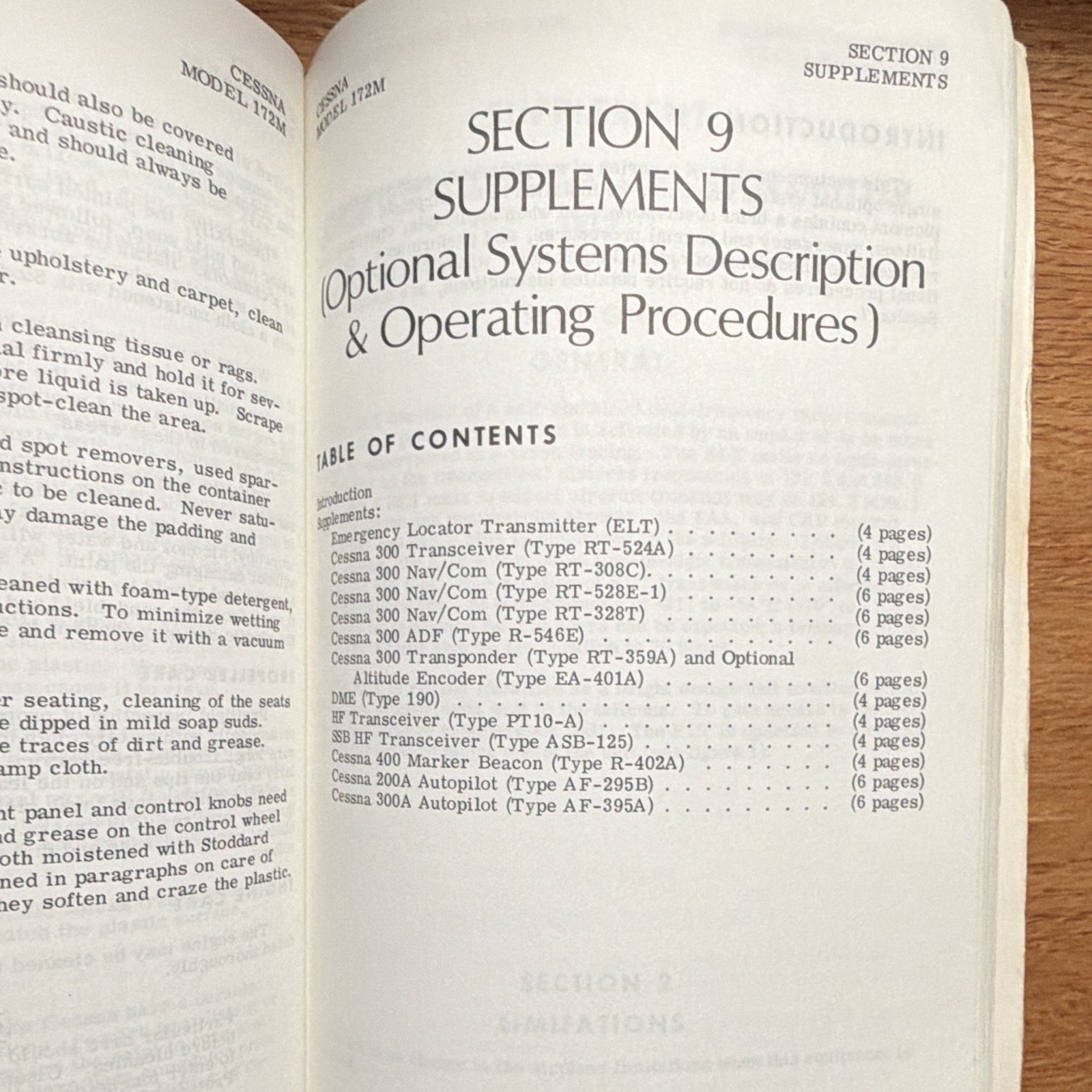 Cessna Skyhawk 172M Pilot's Operating Handbook 1976