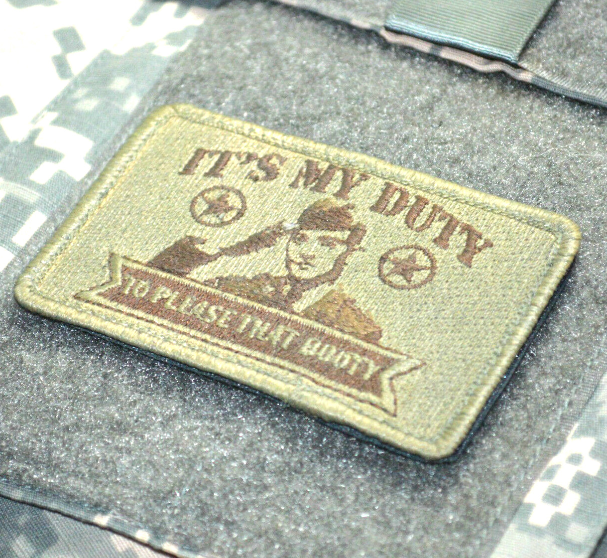 NATO ISAF ANA COMMANDO AUSSIE SAS vêlkrö 3" Patch: MY DUTY to PLEASE THAT BOOTY