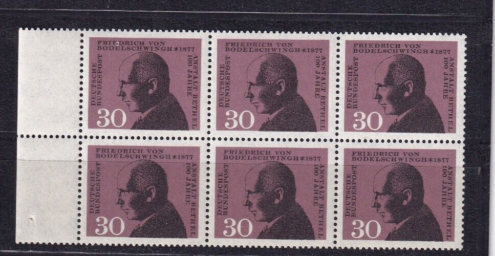 Bundesrepublik MNH ** 837 Scott 972 Bodelschwingh block of 6