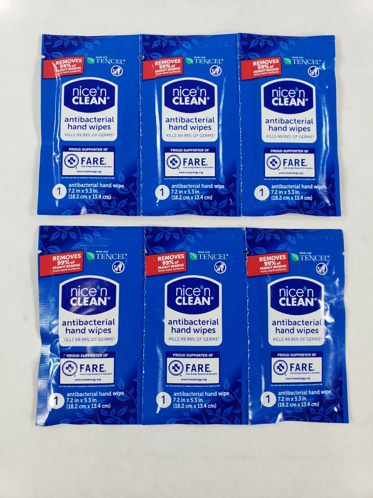 Nice N Clean Hand Wipes Individually Packaged 5 x 7 Inch
