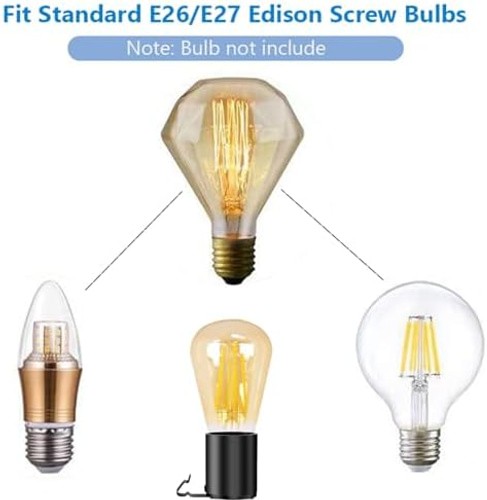 Phenolic Medium Base E26 Fixture Socket, Keyless US Standard Lamp Holder for ...