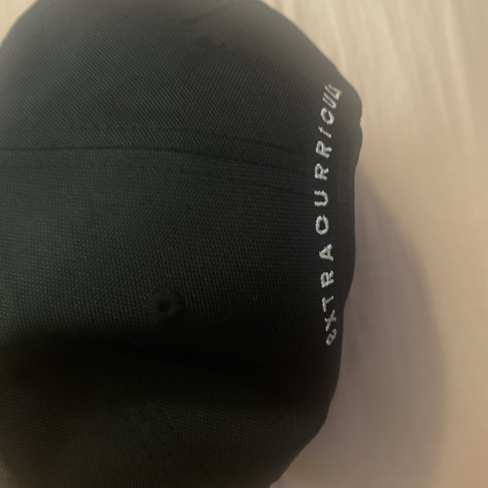 Extracurricular Golf Flexfit SnapBack Hat embroidered logo black