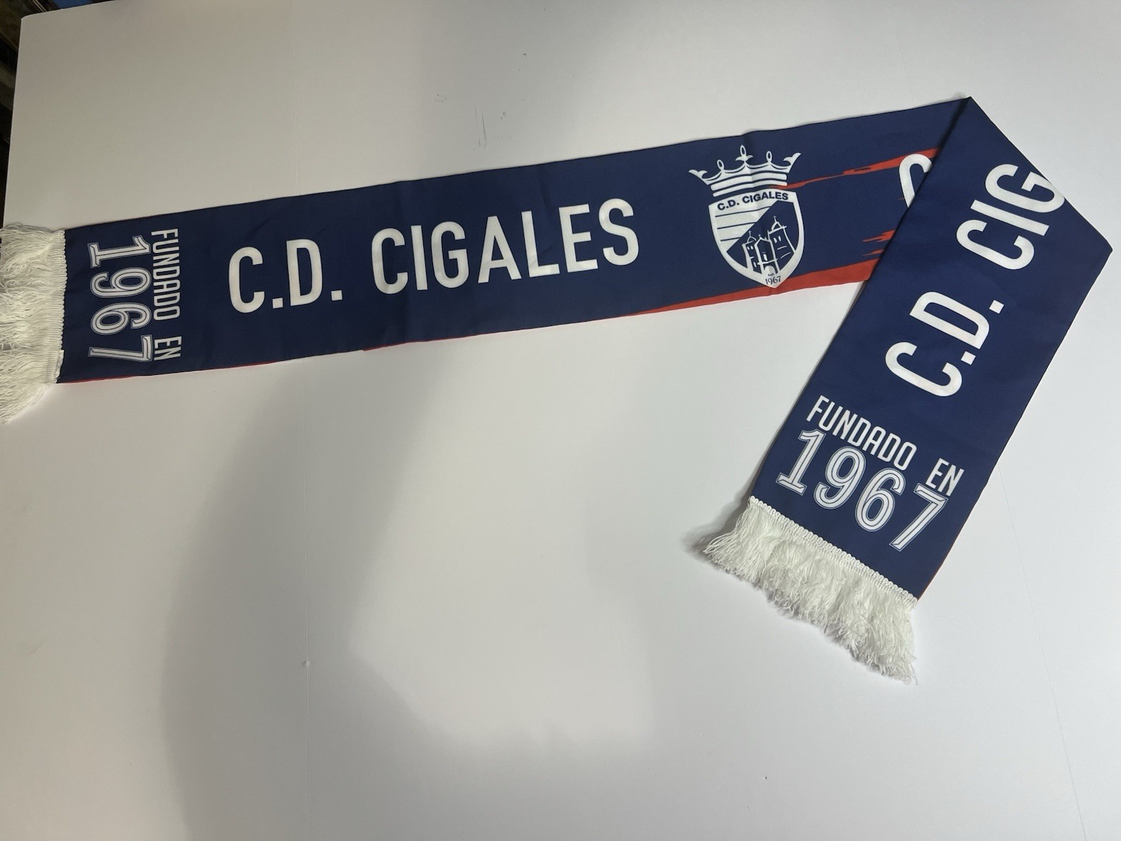C.D. CIgales Football Club 56” Scarf Spain Founded In 1967