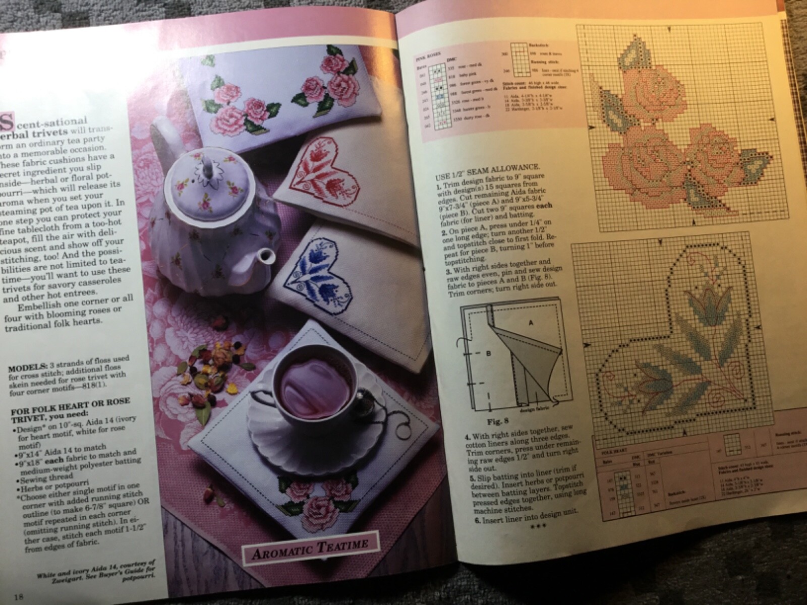 CROSS QUICK Magazine Easy Projects FOR CROSS STITCH DEC/JAN 1989