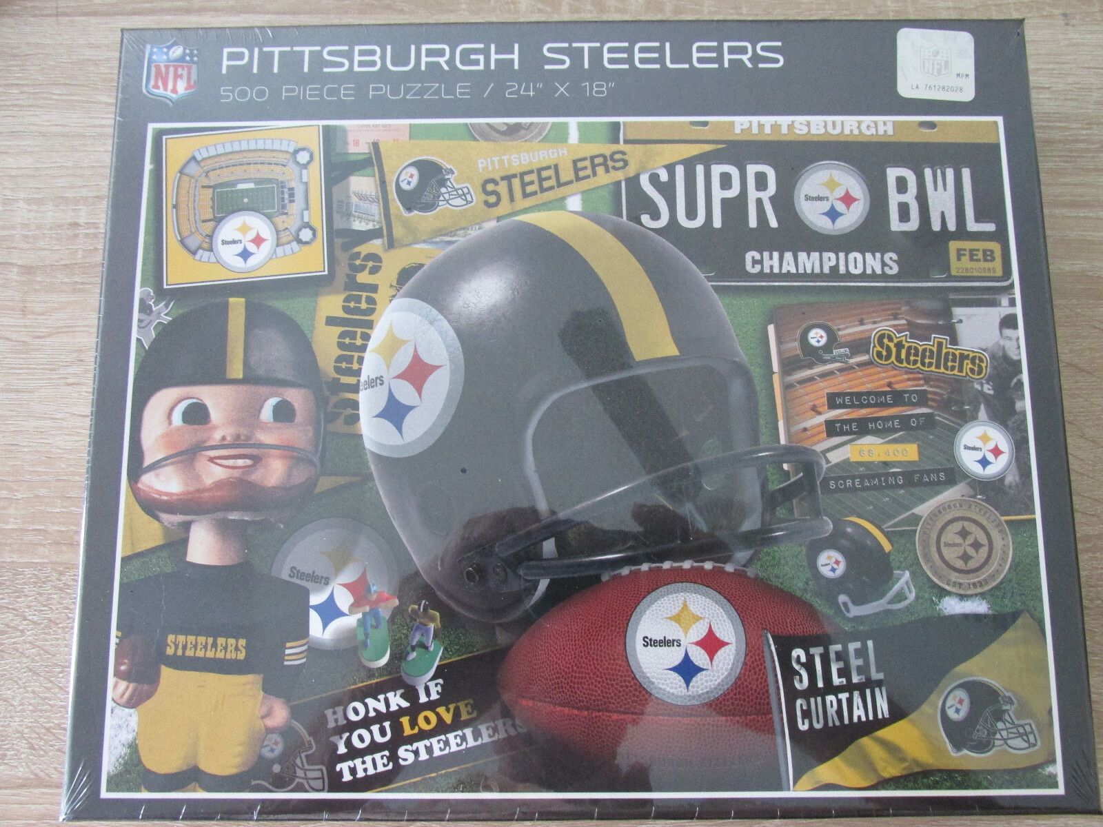 NFL Pittsburgh Steelers Retro Puzzle Jigsaw Puzzle Football 500 Pieces Pcs