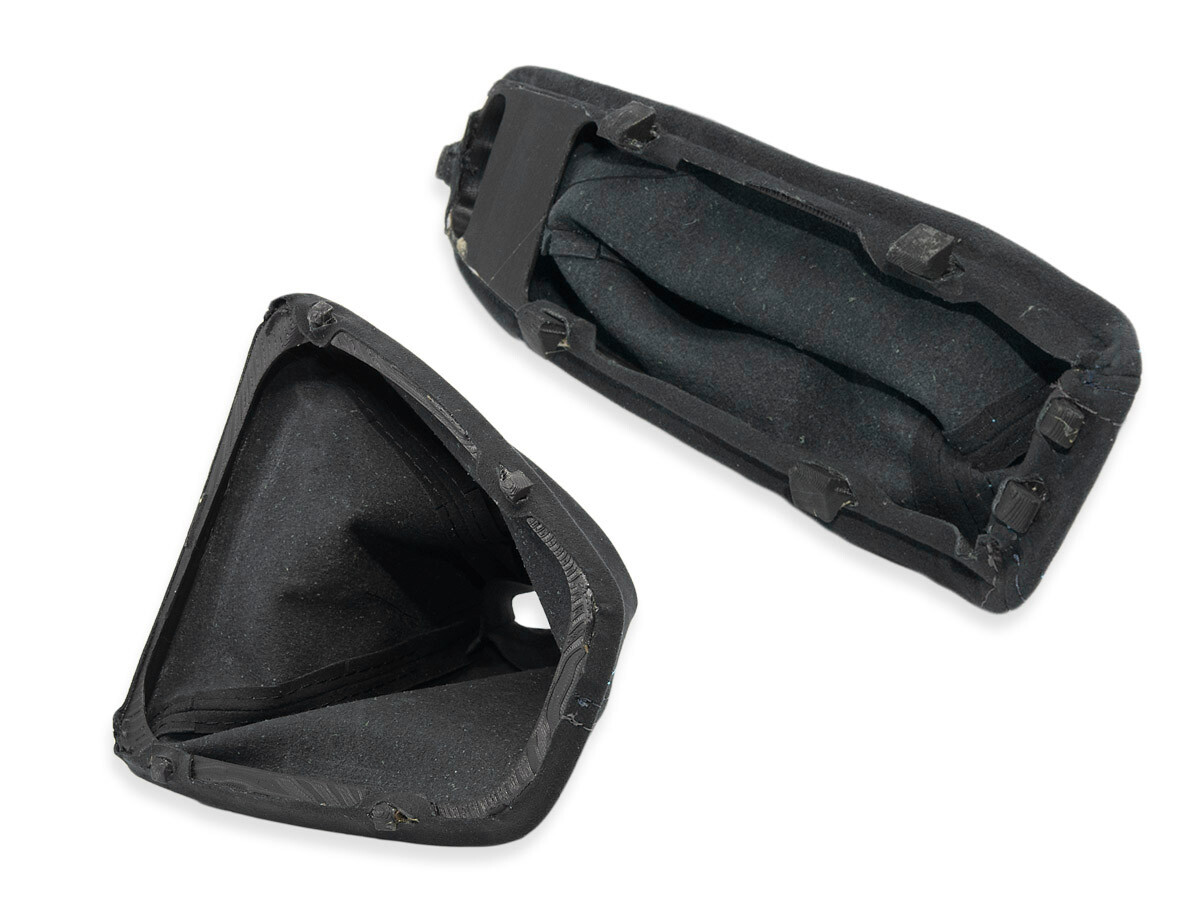 FOR BMW E90 E91 GEAR SHIFT + HANDBRAKE GAITER ALCANTARA STITCHING BLUE + FRAME