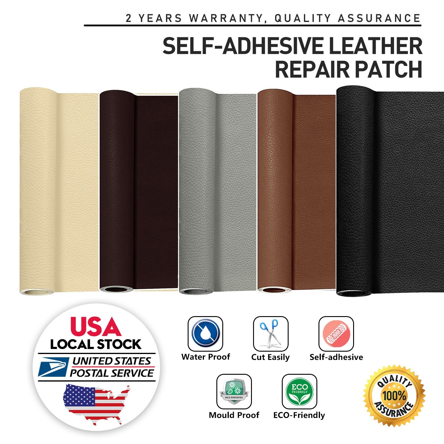 Leather Repair Patch Self Adhesive Leather Refinisher Cuttable Repair Patch