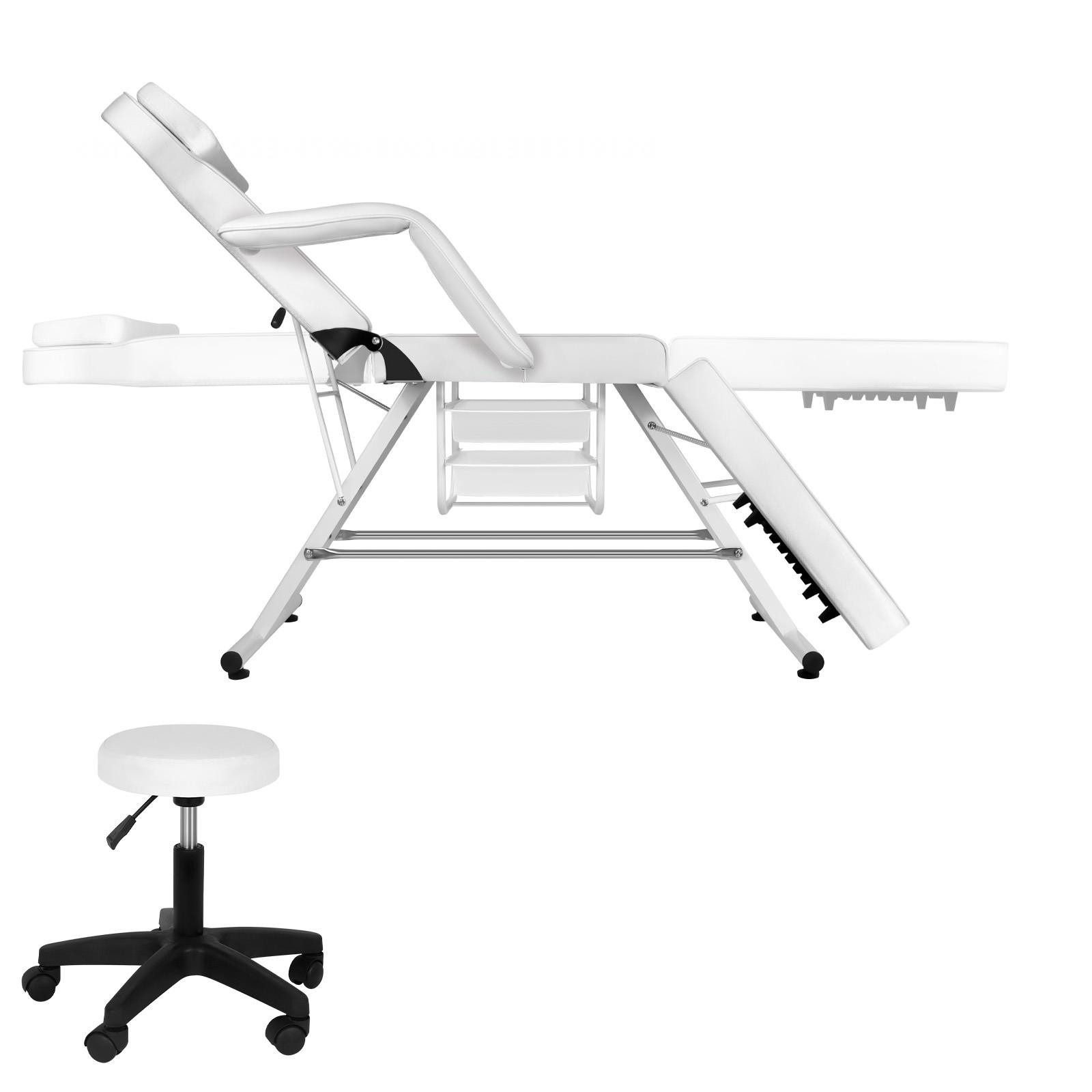 881LBS Massage Table Tattoo Chair w/ Hydraulic StoolProfessional Esthetician Bed