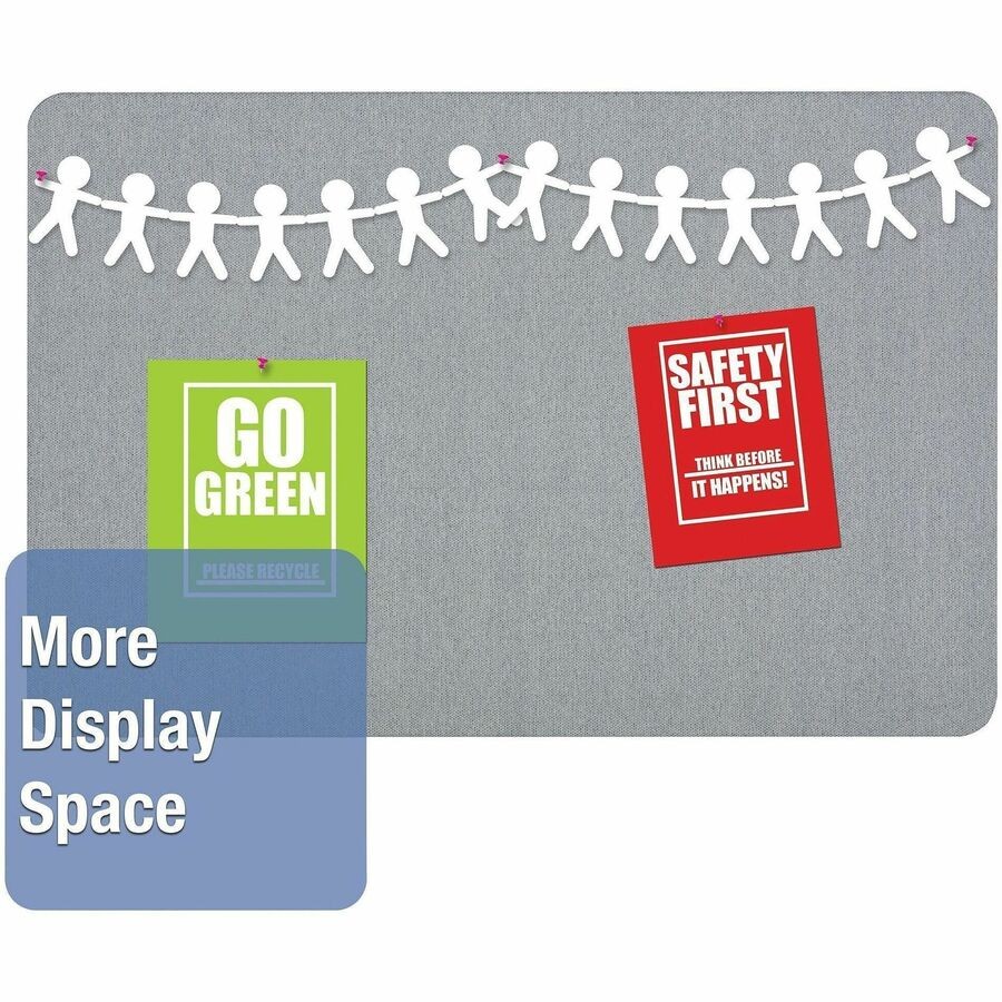 Quartet 7684BE Fabric Bulletin Board 36x48 Light Blue