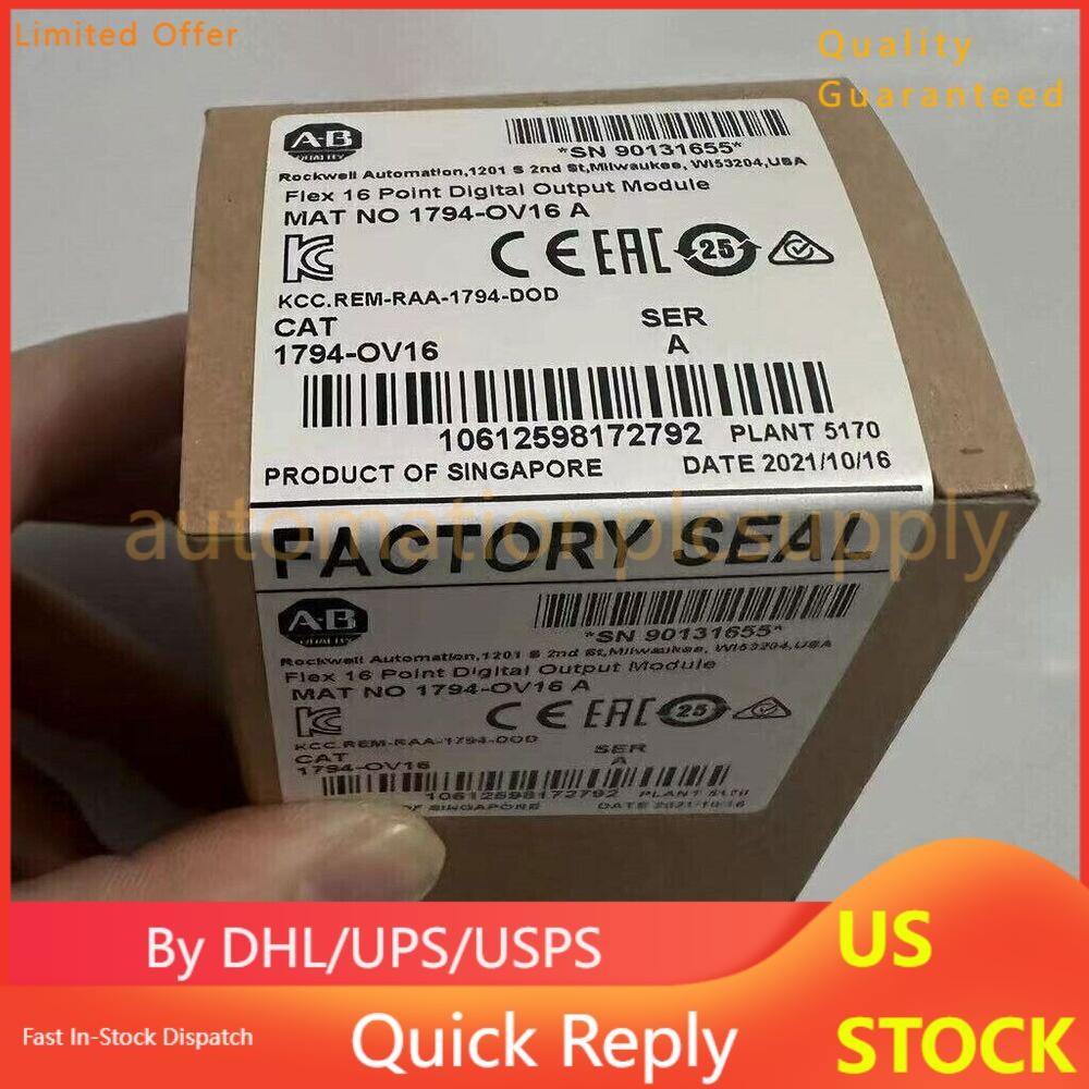 New Factory Sealed 1794-OV16 / A Flex 16 Point Digital Output Module US Free Tax