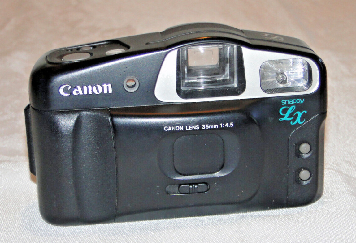 Canon Snappy LX 35mm Camera For Parts or Repair - Bad Battery Door