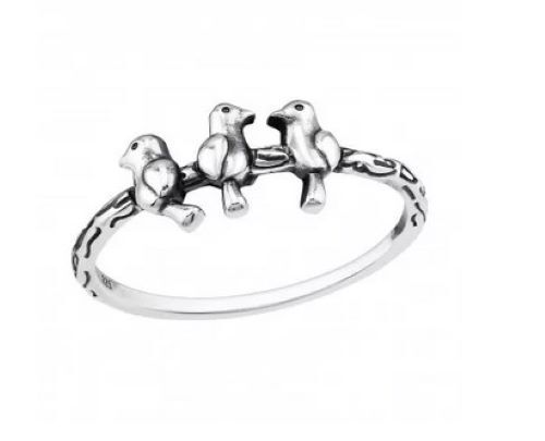 Bird sterling silver toe rings