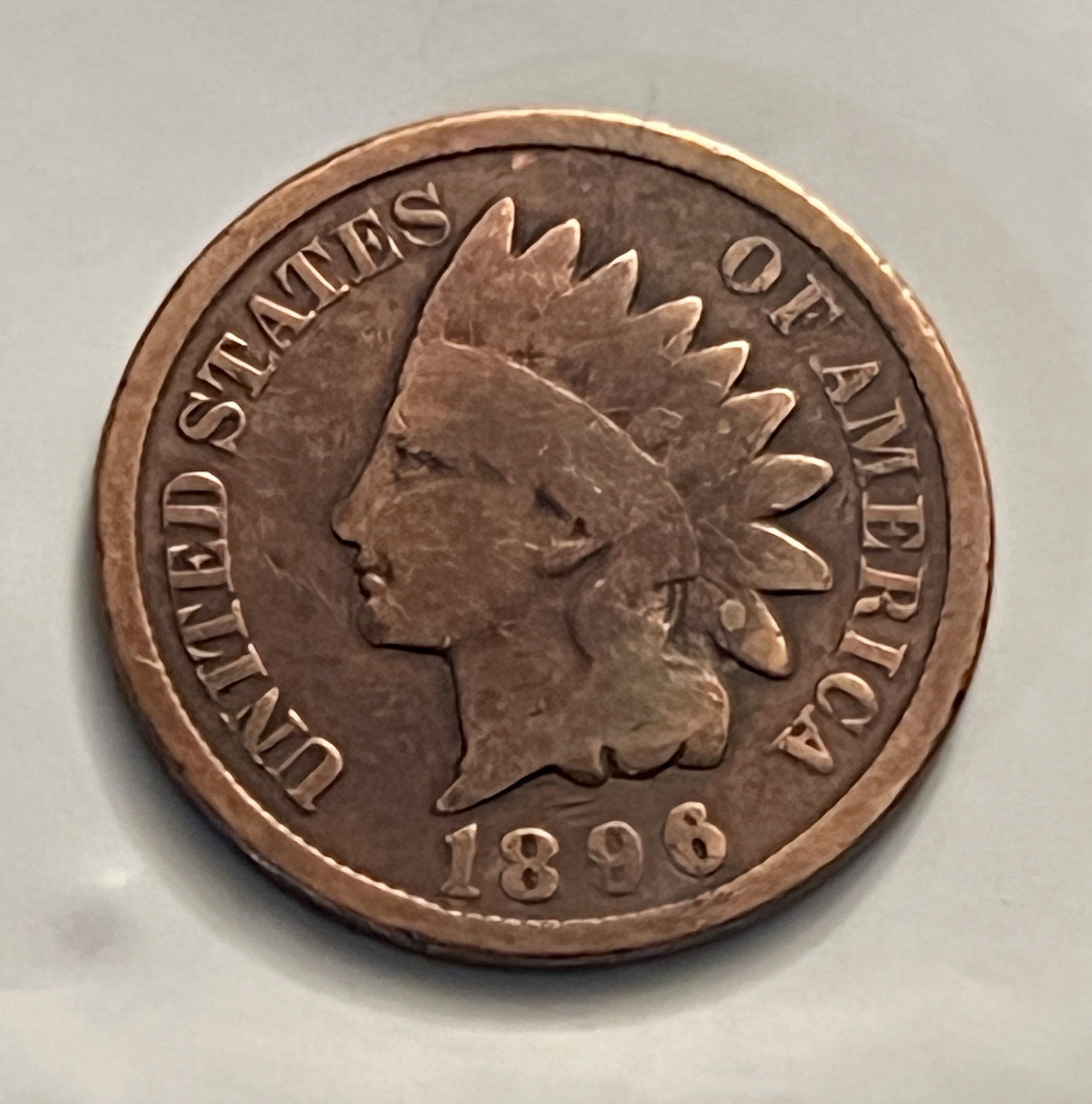 1896 Indian Head Cent Penny VG BN1177