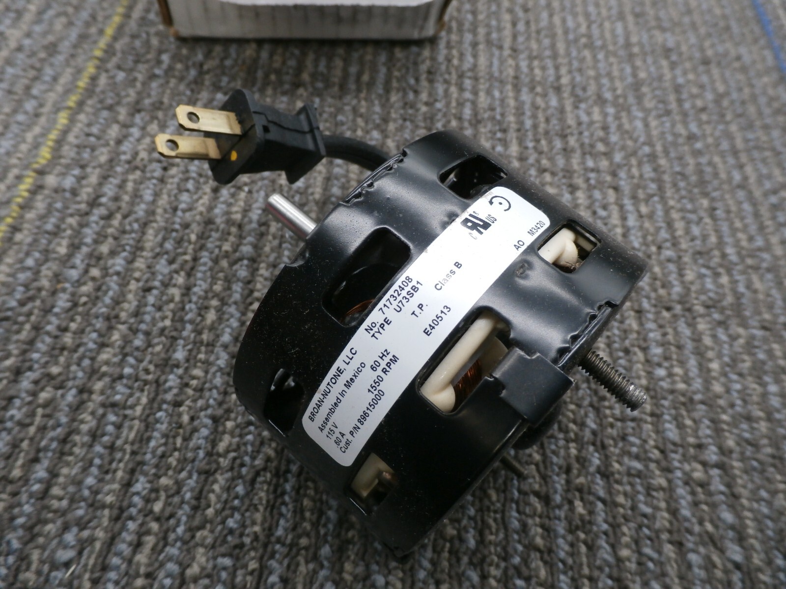 New Broan S89615000 Motor 89615000 (OEM) Nutone ja2b097n, 1550 rpm, 115v