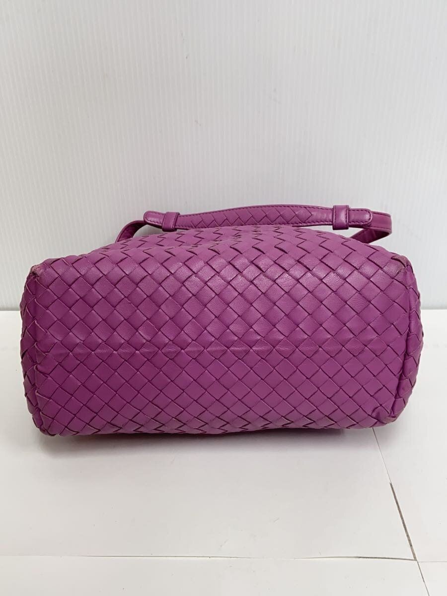 BOTTEGA VENETA Handbag leather Purple Used