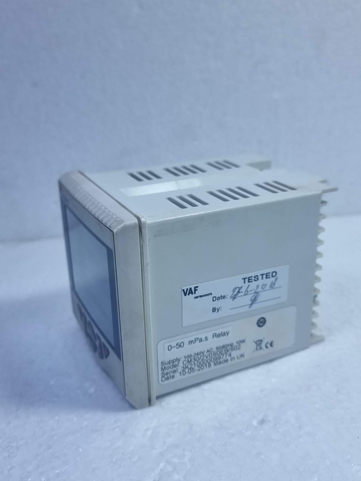 VAF INSTRUMENTS CM30/2VOSOEB/S02 Viscosity Controller 100-240VAC
