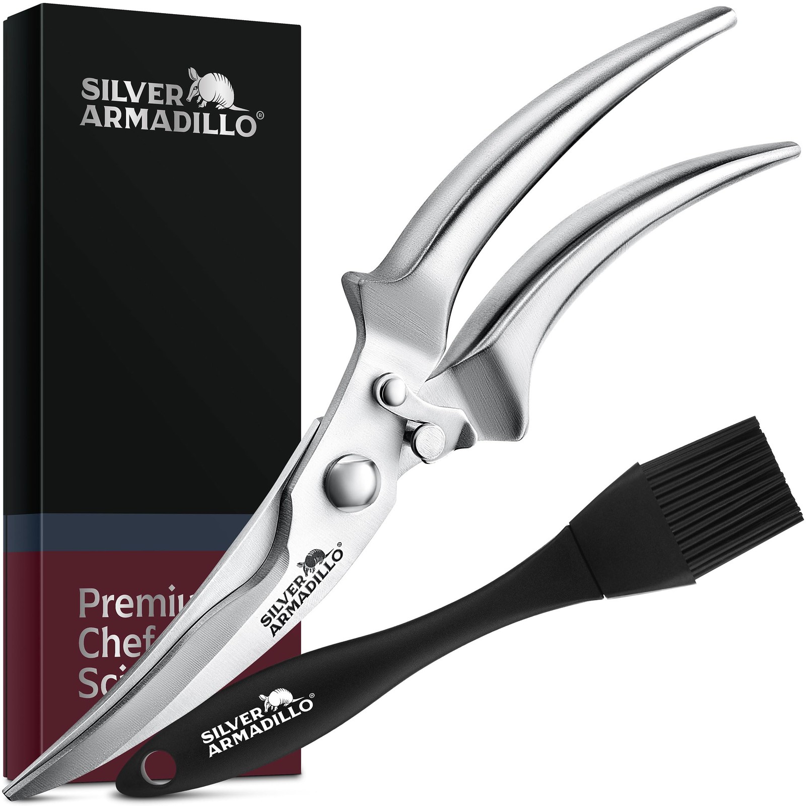 Heavy Duty Poultry Shears Kitchen Scissors Bone Meat Spring Loaded Stainless