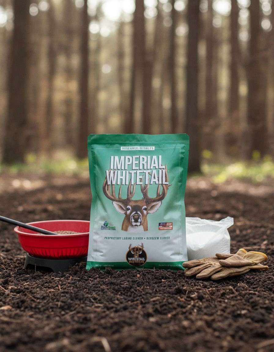 Imperial Clover Food Plot Seed, Spring and Fall Planting, 4 lb, 1/2 Acre
