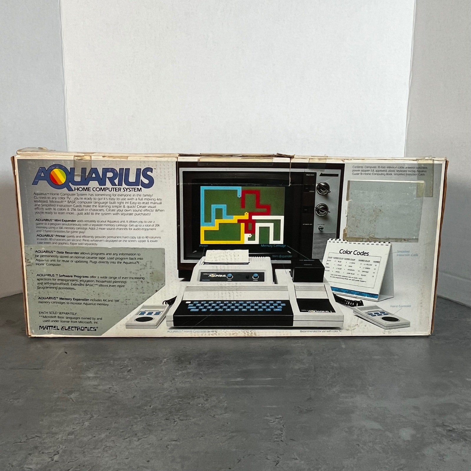 Mattel Electronics Aquarius Home Computer System 1982 Original VTG NEW UNUSED