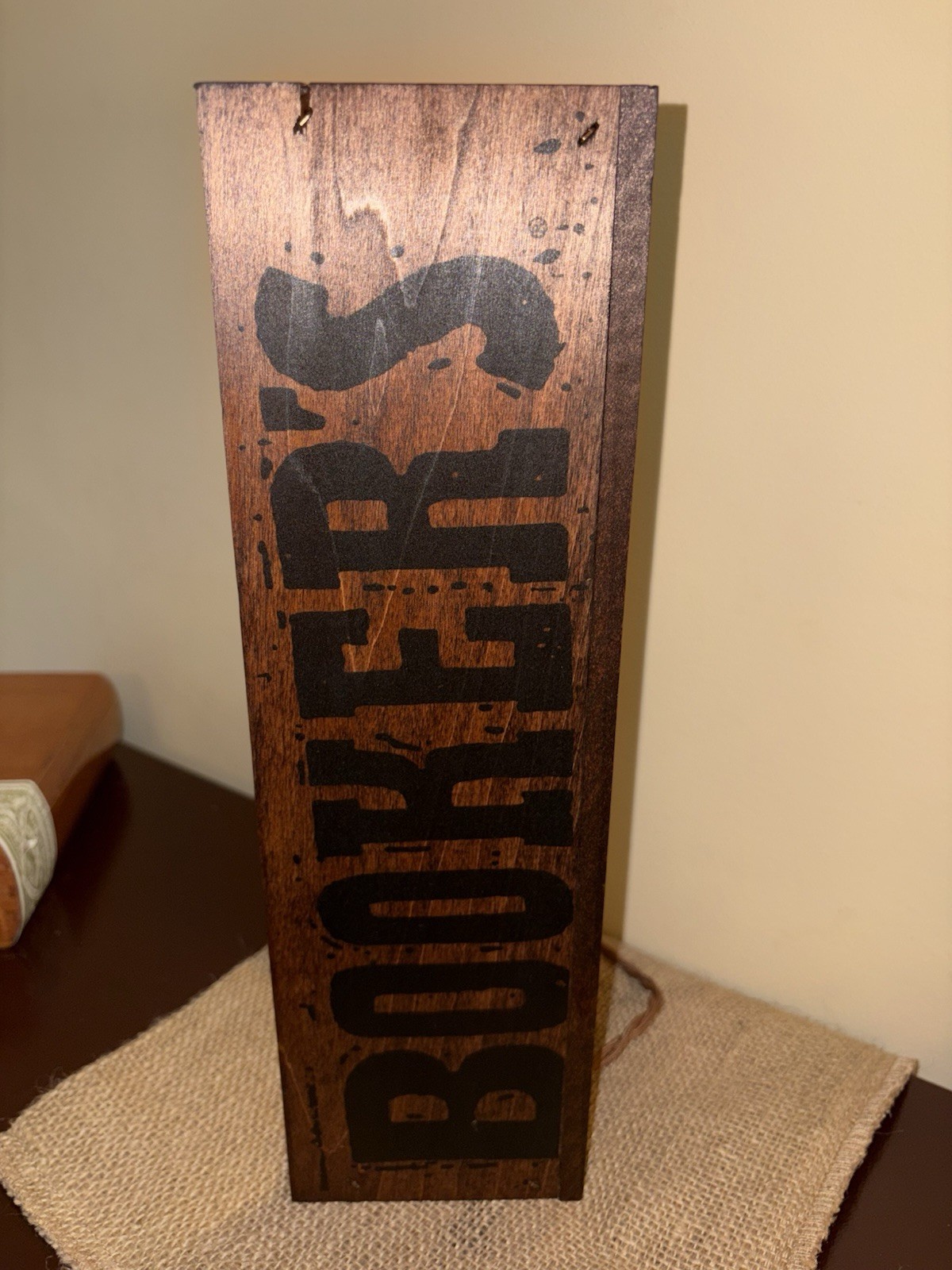 Bookers Bourbon Bottle Box Lamp