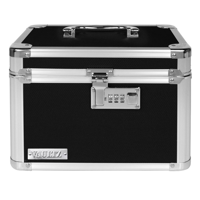 Vaultz Combo Lock Storage Box, Medium Density Fiberboard, 10” x 7.25” x 7.75”