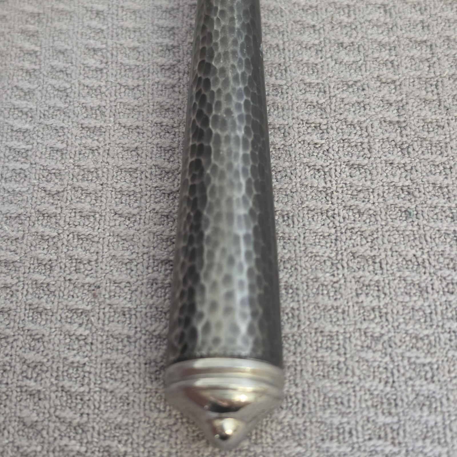 WILLIAMS SONOMA CUPOLA Dinner Fork TWO-TONE Hammered Stainless Flatware