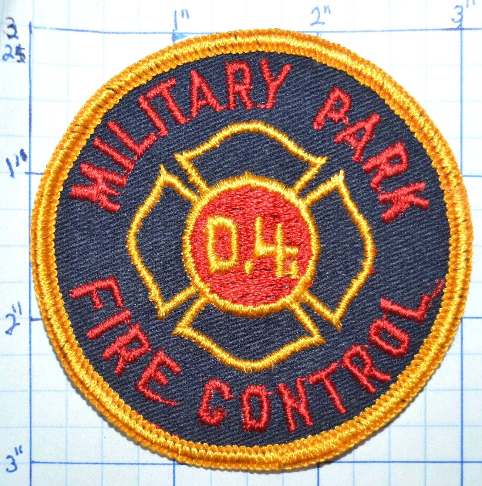 FLORIDA, MILITARY PARK FIRE CONTROL D.4. VINTAGE PATCH