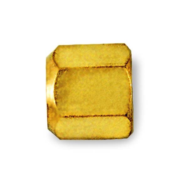 (10 PACK) C&D Valve CD2235  1/4" Flare Cap Brass Hex with Neoprene O-Ring Seal