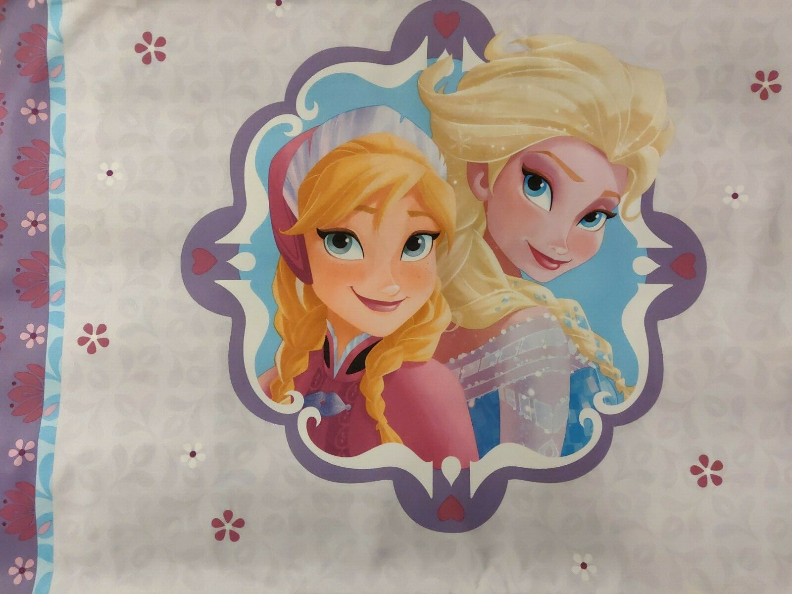 🔥 Disney ANNA and ELSA Standard Pillowcase 2 Sides
