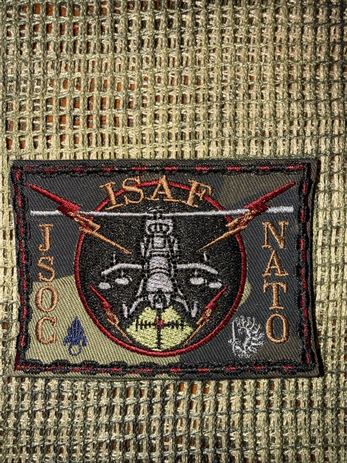 French Foreign Legion JSOC ISAF NATO attack Helicopters Afgan War Camo Patch