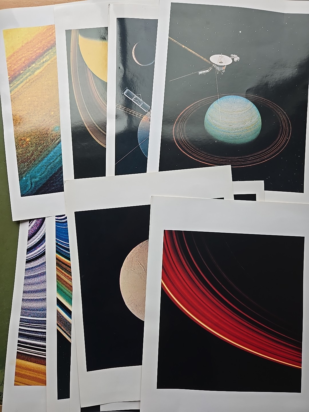 1981 NASA Photo Prints 8.5" X 11" Set of 10 Voyager Mission Highlights