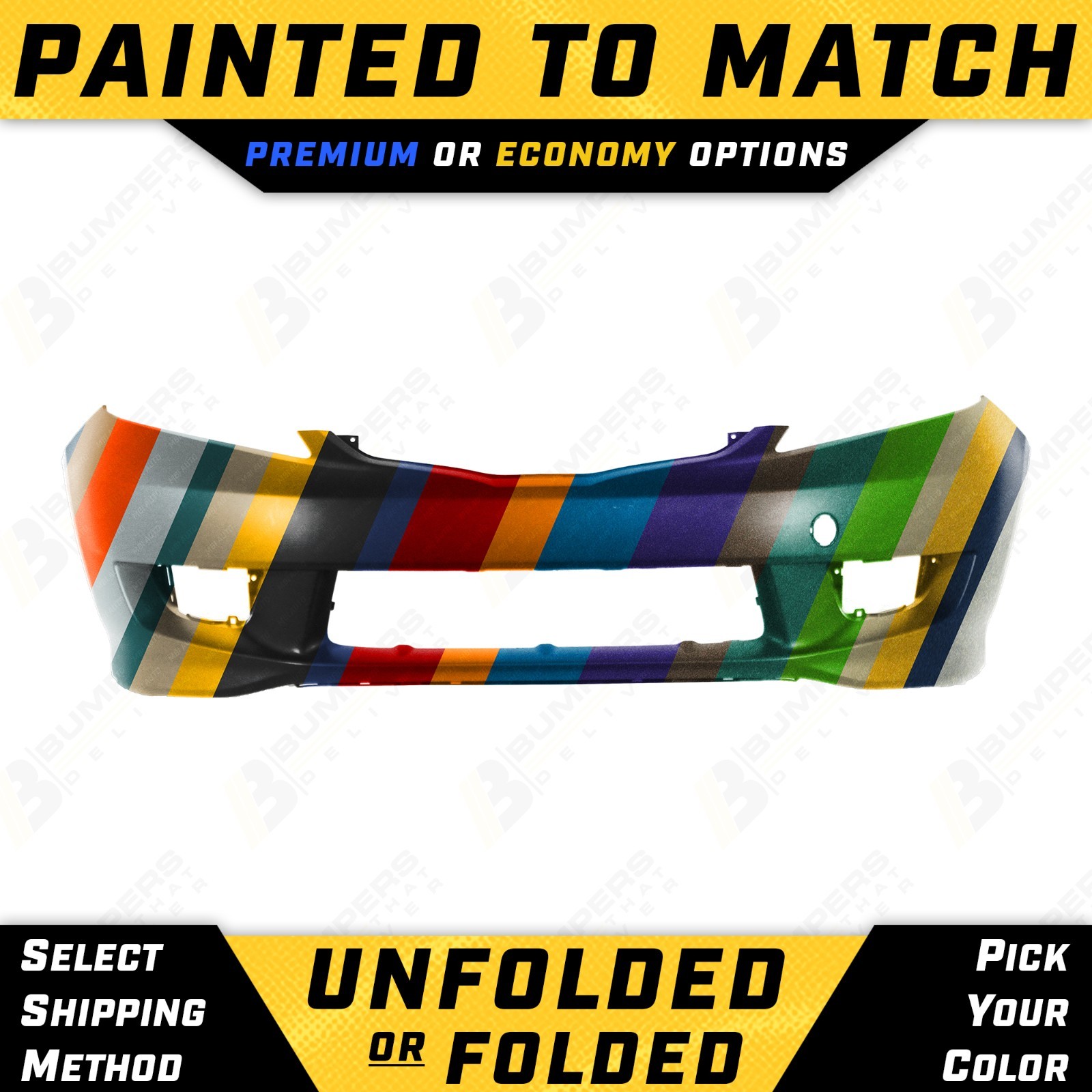 NEW Painted To Match - Front Bumper Replacement for 2009-2011 Honda Fit Sport