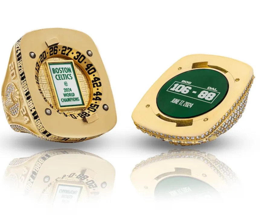 2024 Boston Celtics Basketball Championship Ring-BROWN