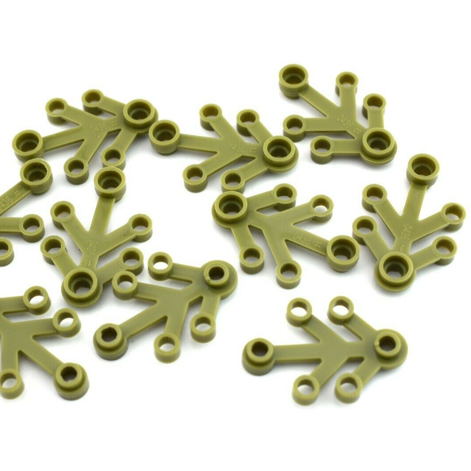 TCM BRICKS Olive Green 4x3 Plant Leaves X10 Compatible Parts Fits 2423