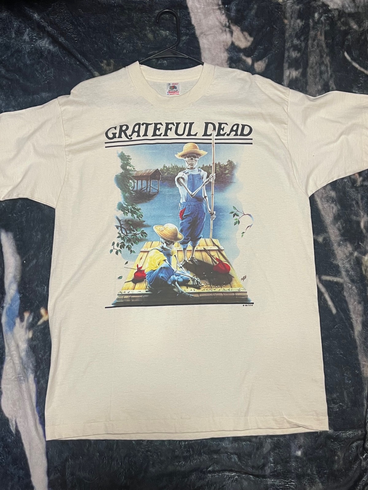 Vintage Grateful Dead Huckleberry Finn 1995 Spring Tour Shirt Rare GDM - Size XL