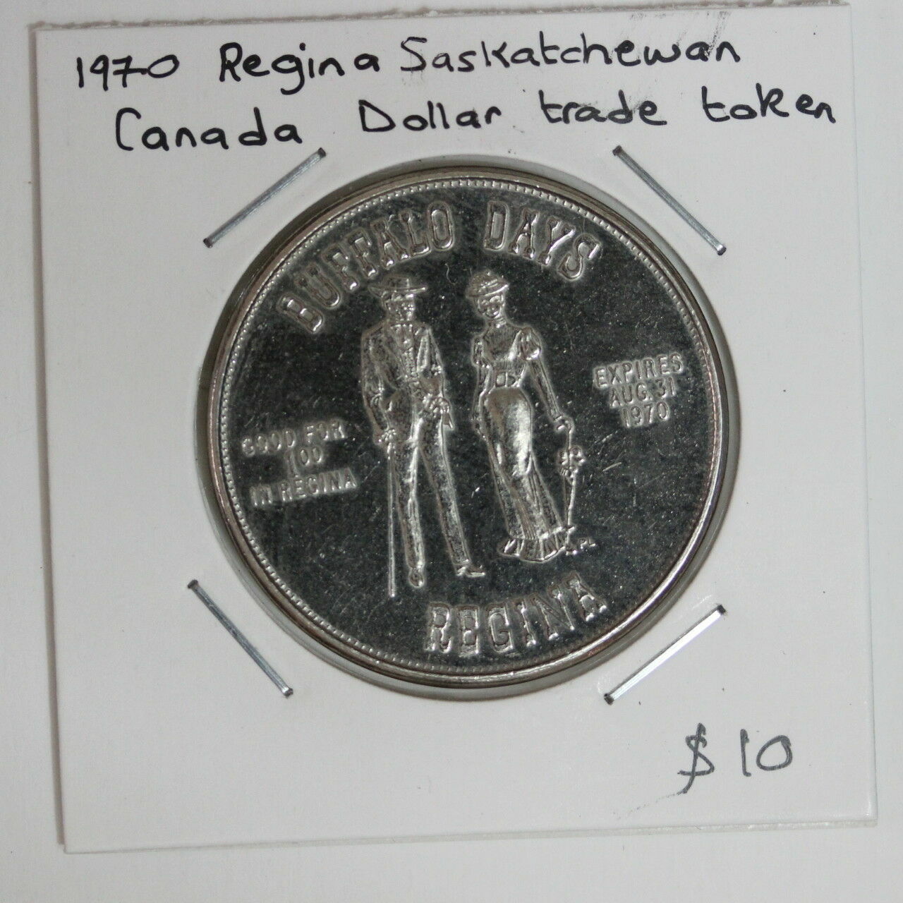 Canada 1970 Regina Buffalo buck trade dollar Medal (3232689T35)