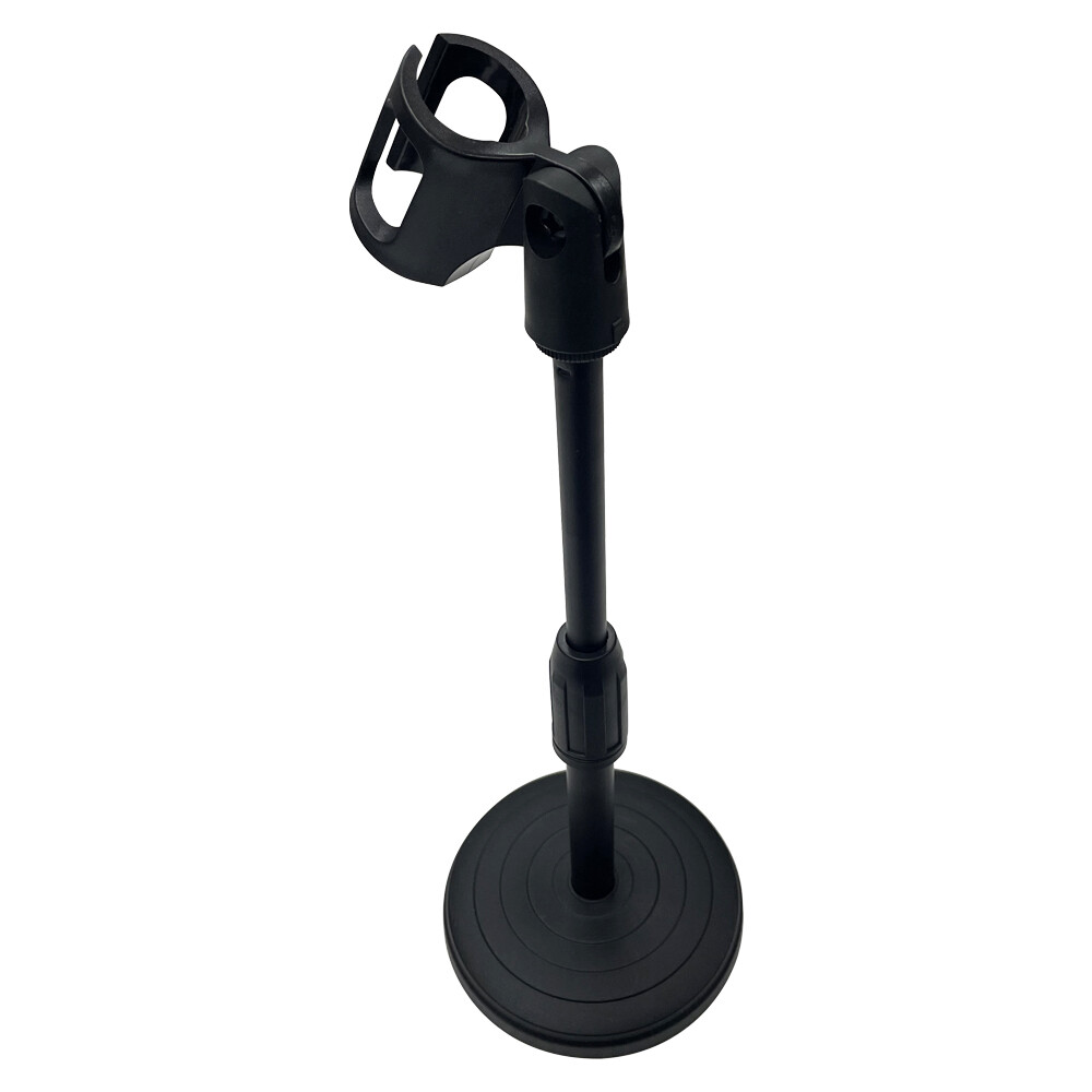 Black Adjustable Desktop Microphone Stand Portable Scalable Lifting Holder