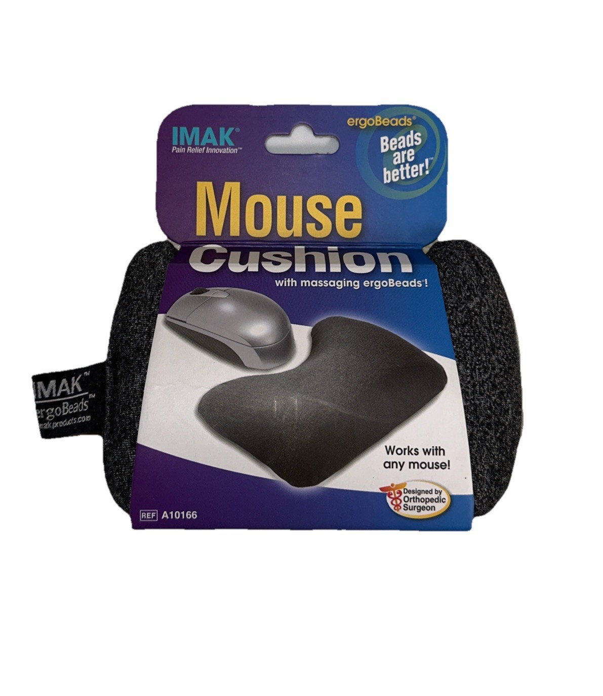 IMAK ergoBeads Gray Mouse Cushion - New