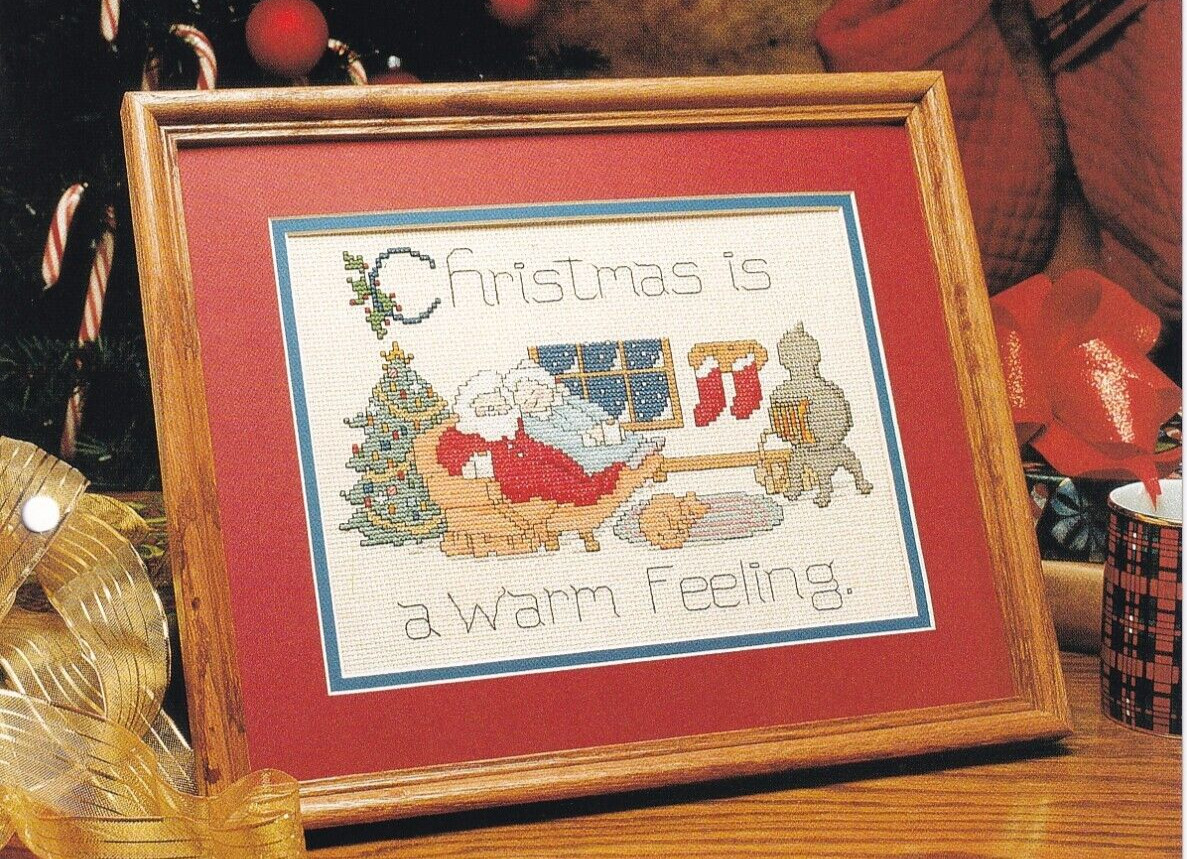 CHRISTMAS IS A Warm Feeling Picture Cross Stitch PATTERN