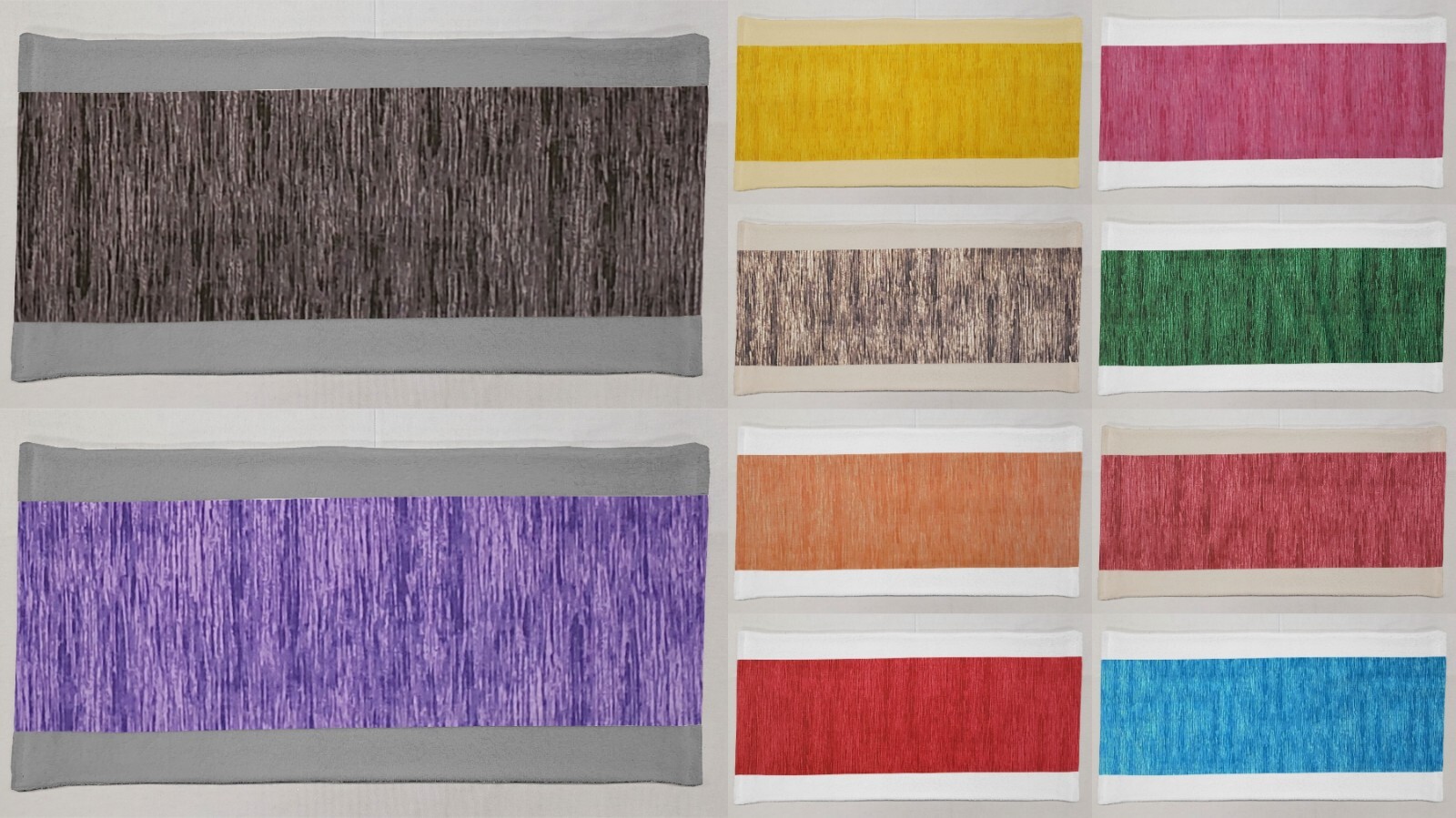 Color Wave on Terrycloth Bathmat