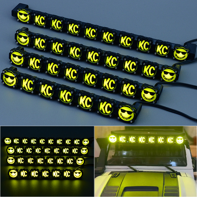 LED Roof Lights for 1/10 RC Crawler Car Traxxas Trx4 Axial Croboll MK07 MJX H8H