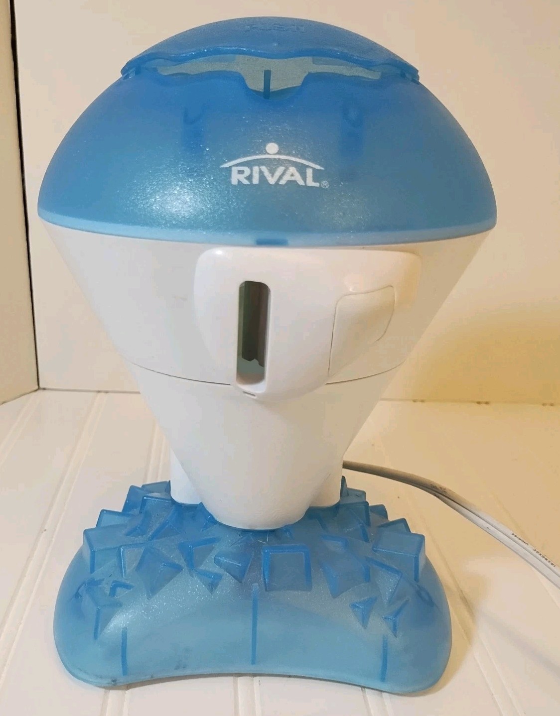 Rival Ice Shaver IS150 Snow Cone Maker Blue Tested Works