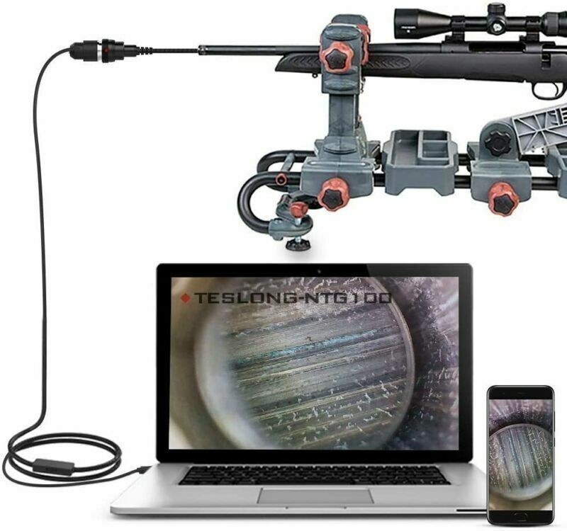 Rifle Borescope Bore Camera Gun Cleaning Camera w/ 3 Right-Angle Mirrors & Case
