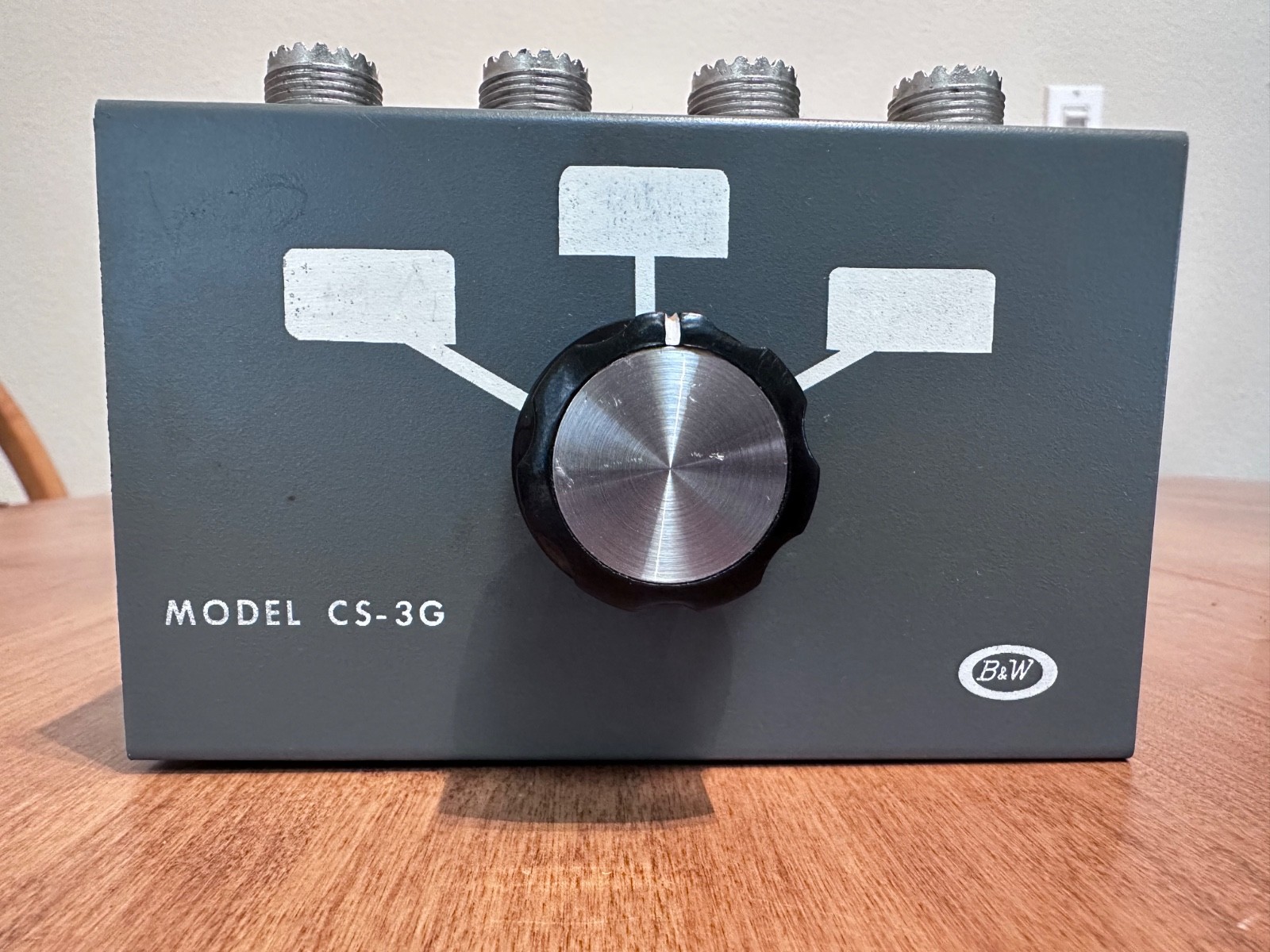 B&W CS-3G 3 Position Coaxial Antenna Switch ham radio